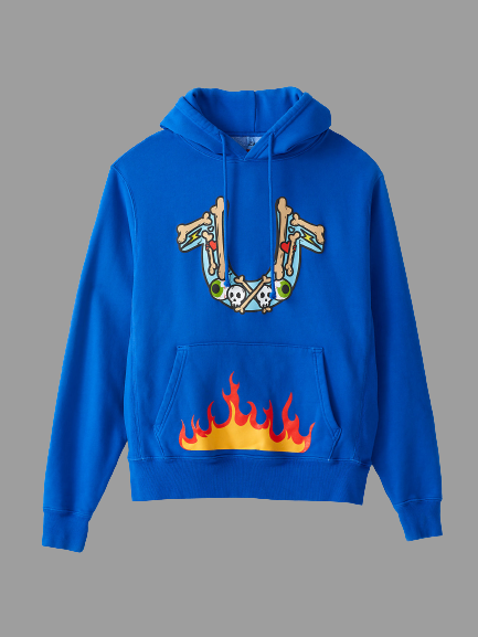 True Religion X Chief Keef Logo Blue Hoodie