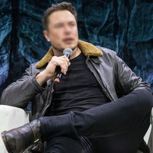 Tesla CEO Elon Musk Brown Leather Jacket