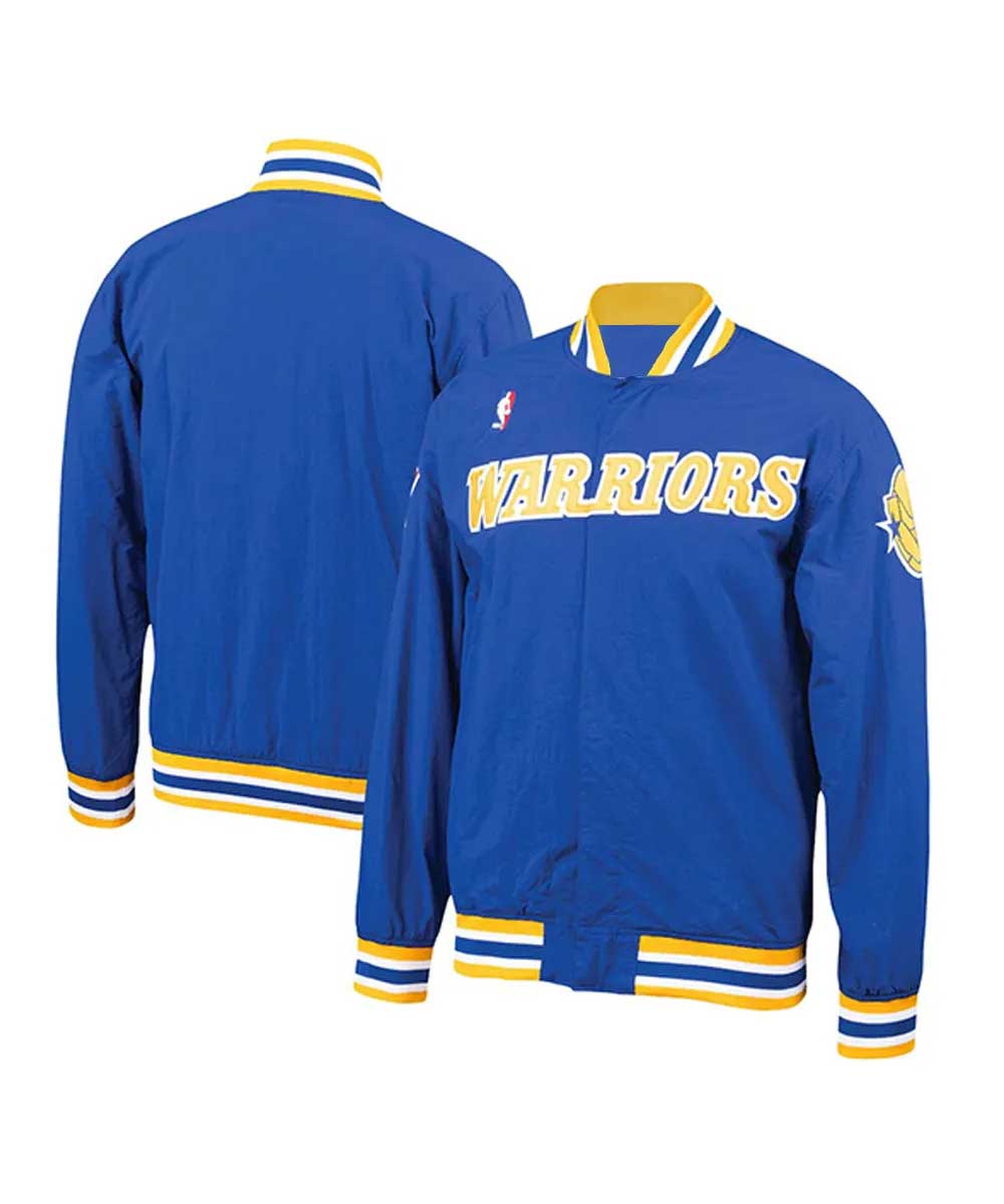 State Warriors Golden Royal Blue Wool Letterman Jacket - A2 Jackets