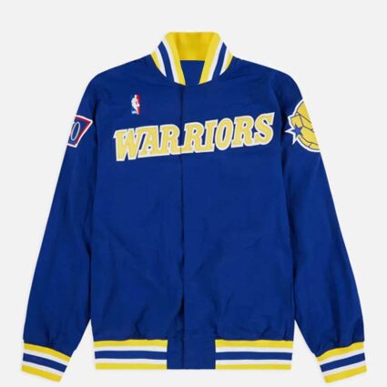 State Warriors Golden Royal Blue Wool Letterman Jacket