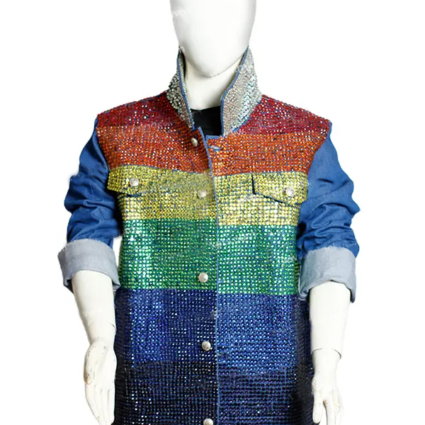 Gay Pride Rainbow Jacket Kamala Harris