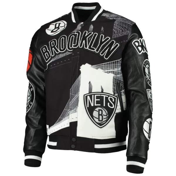 Pro Men’s Brooklyn Nets Black Jacket