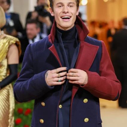 Met Gala 2022 Shawn Mendes Plum Trech Coat