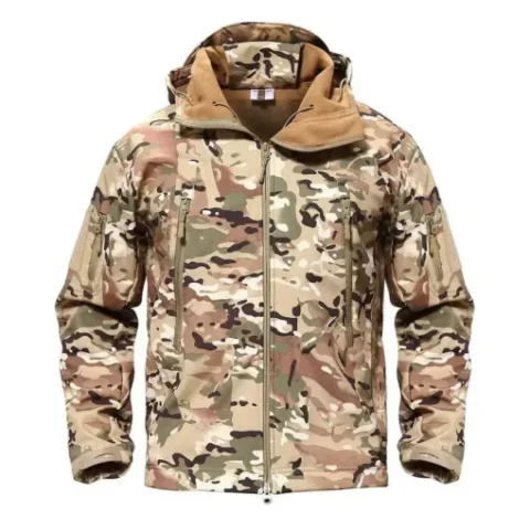 Cotton Multi Camouflage Shark Softshell Jacket