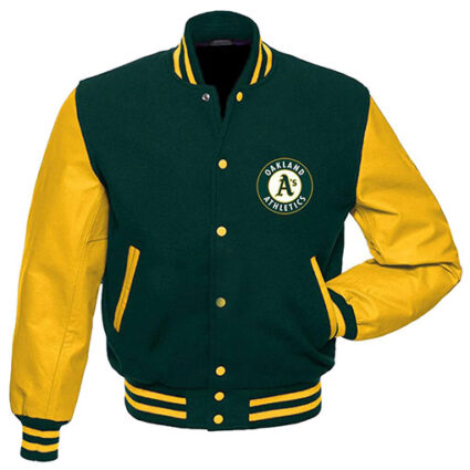 Oakland Athletics Letterman Wool Jacket