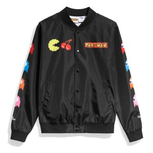 Black Pac-Man Classic Arcade Retro Style Fanimation Jacket