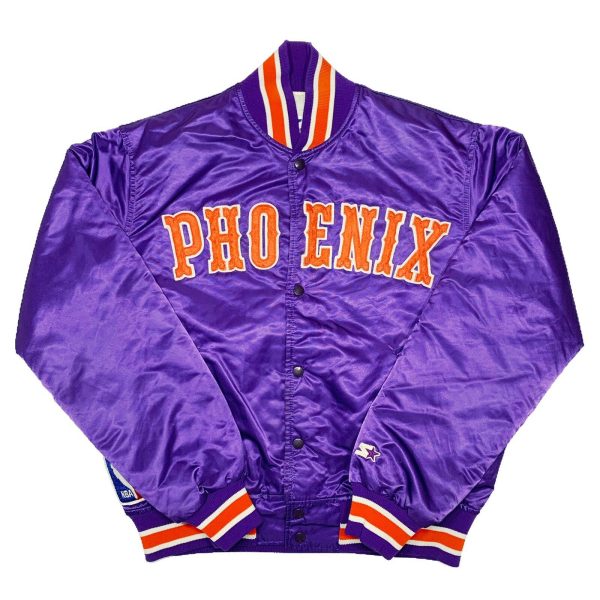 NBA Phoenix Suns Purple Starter Satin Jacket
