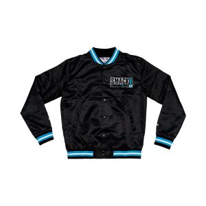 Black Smackdown Logo Satin Jacket