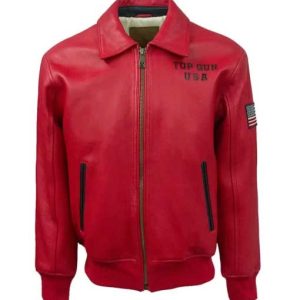 Gun Top Lucky Red Flight Jacket