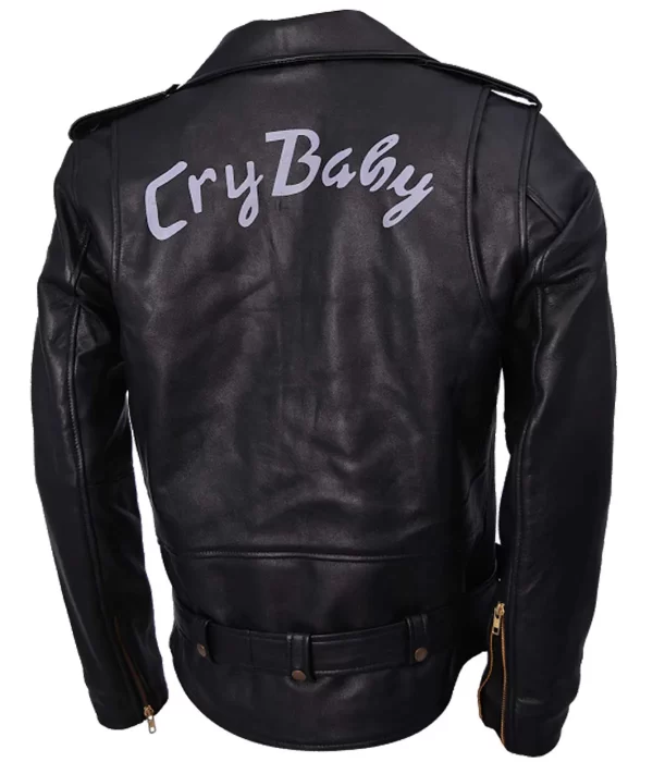 Black Wade Walker Cry Baby Leather Jacket