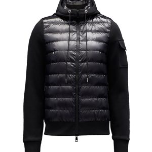 Black Women Quilted Hooded Jacket