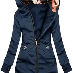 Turtleneck Women’s Hooded Jacket