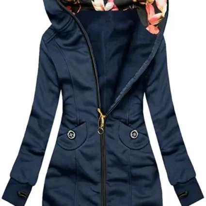 Turtleneck Women’s Hooded Jacket