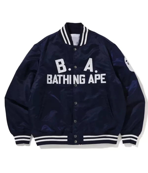 A Bathing Ape Nylon B.A. Jacket blue