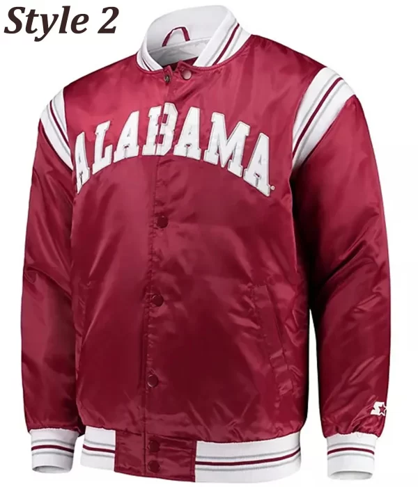 Alabama Crimson Tide Bomber Satin Jacket