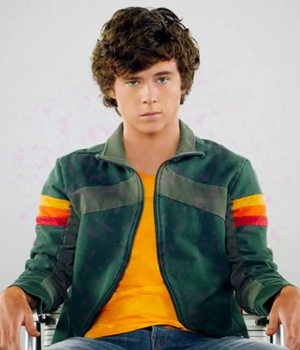 The Middle Charlie Mcdermott Green Pure Cotton Jacket