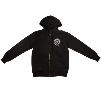 New York Chrome Black Hearts Zip Up Hoodie