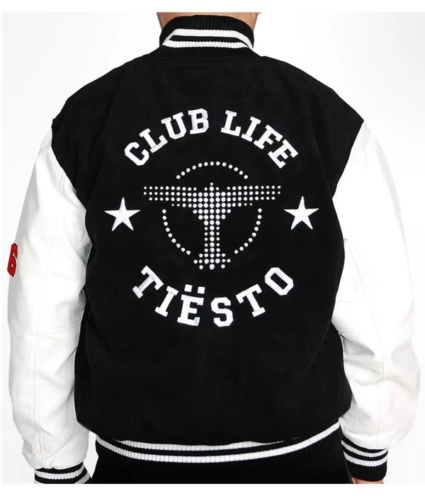 Tiesto Life Club Letterman Jacket back