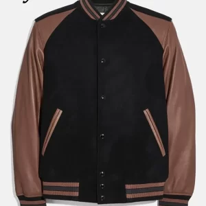 Varsity Icon Wool & Leather Jacket