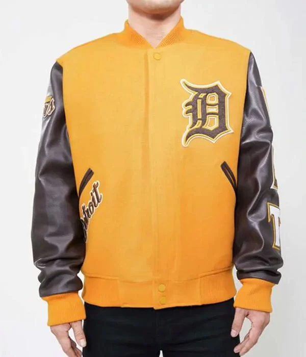 Detroit Tigers Logo Letterman wool Jacket