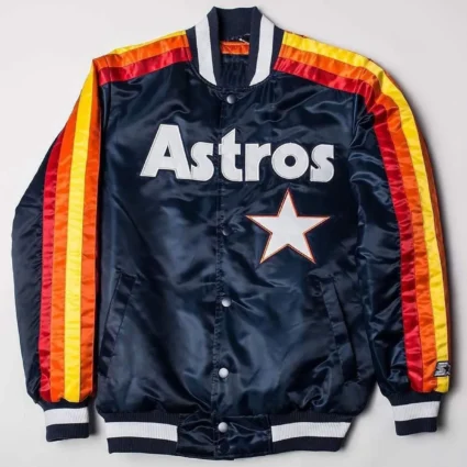 Houston Astros Blue Bomber Jacket