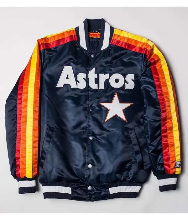 Houston Astros Blue Bomber Jacket