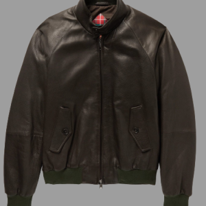 Baracuta - G9 Leather Harrington Jacket