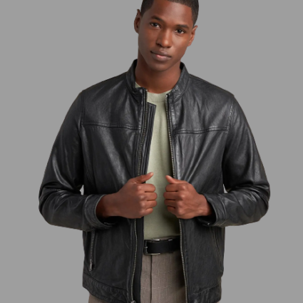 Justin Genuine Leather black Jacket