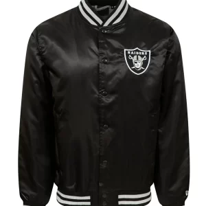 Las Vegas Raiders Black Satin Jacket