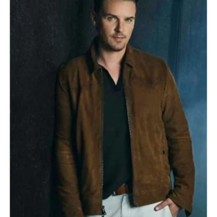 Nancy Drew Riley Smith Suede zipper Leather Jacket