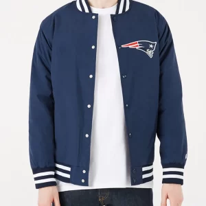New England Patriots Bomber Blue Jacket