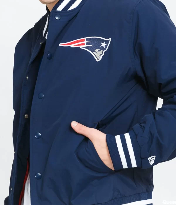 New England Patriots Bomber Blue Polyester Jackets