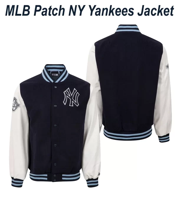 MLB Patch NY Yankees Varsity Navy Blue Jacket