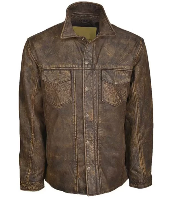 Ranch Cowboy Hand Leather Jacket