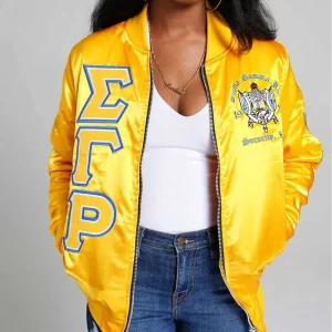 Satin Sigma Gamma Rho Jacket