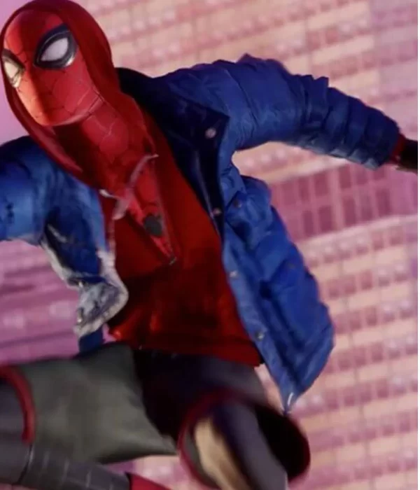 Miles Morales Spider-Man Puffer Hooded Jacket