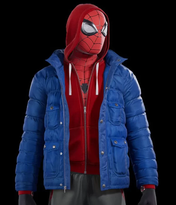 Spider-Man PS4 Puffer Hooded Jacket