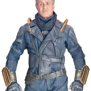 Sylvester Stallone Blue Guardians of The Galaxy 3 Jacket