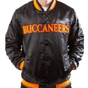 Tampa Bay Buccaneers Bomber Black Jacket