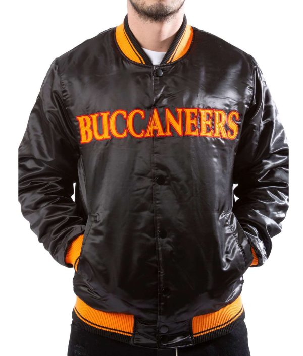 Tampa Bay Buccaneers Bomber Black Jacket