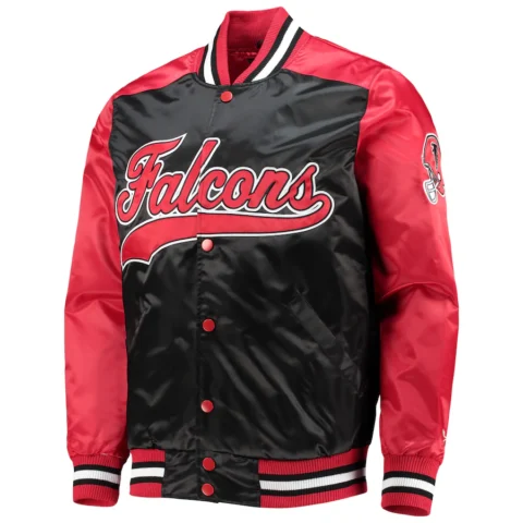 Men's Starter Black Atlanta Falcons The Tradition II Full-Snap Team Jacket