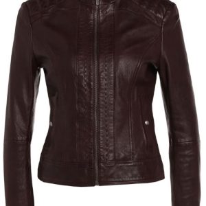 Designer Brown Leather Jacket