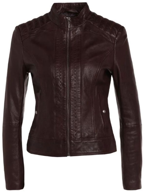 Designer Brown Leather Jacket