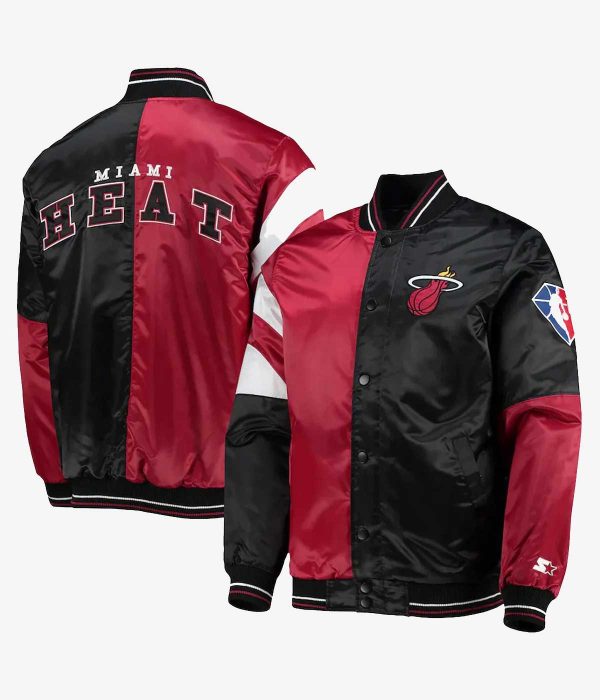 75th Anniversary Miami Heat Leader Red/Black Jacket