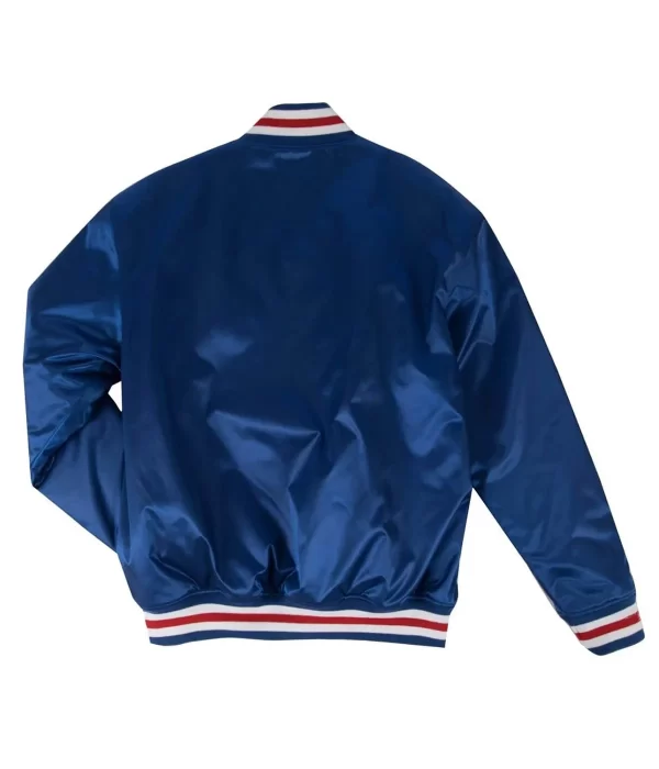 1990 Chicago Cubs Blue Jacket back
