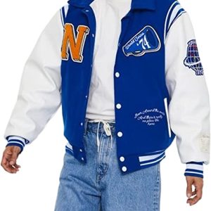 Unisex Vintage Varsity Patchwork Baseball Jackets