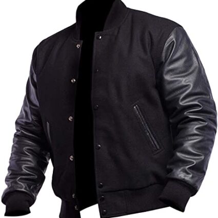 Mens College Baseball Varsity Jacket