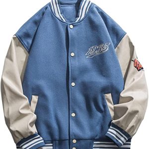 Aelfric Eden Mens Patchwork Baseball Jackets