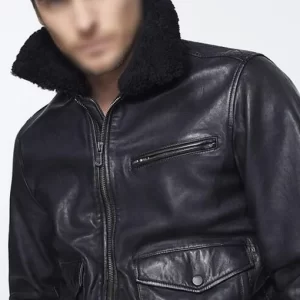 Alexander G-1 Black Leather Jacket