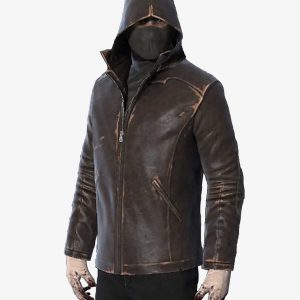 Bell Killer Murdered Suspect Leather Hooded Jacket